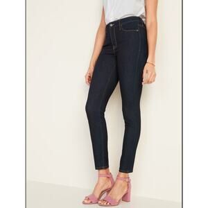 Old Navy High-Waisted Rockstar Super Skinny Jeans Dark Rinse
